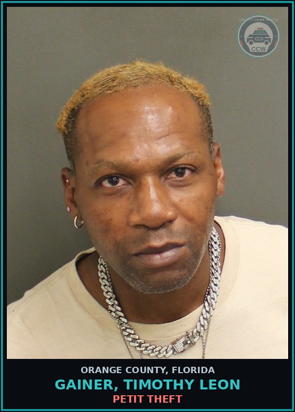 Booking mugshot of GAINER, TIMOTHY LEON in Orange County