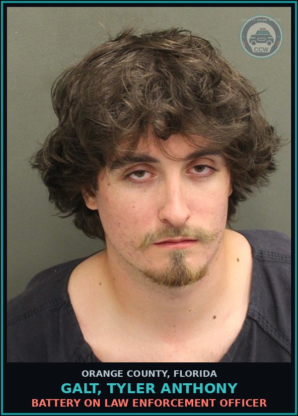 Booking mugshot of GALT, TYLER ANTHONY in Orange County