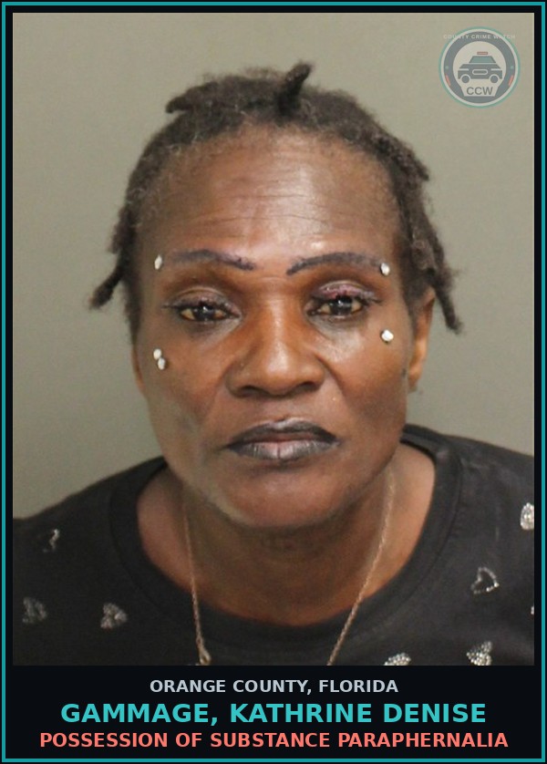 Booking mugshot of GAMMAGE, KATHRINE DENISE in Orange County
