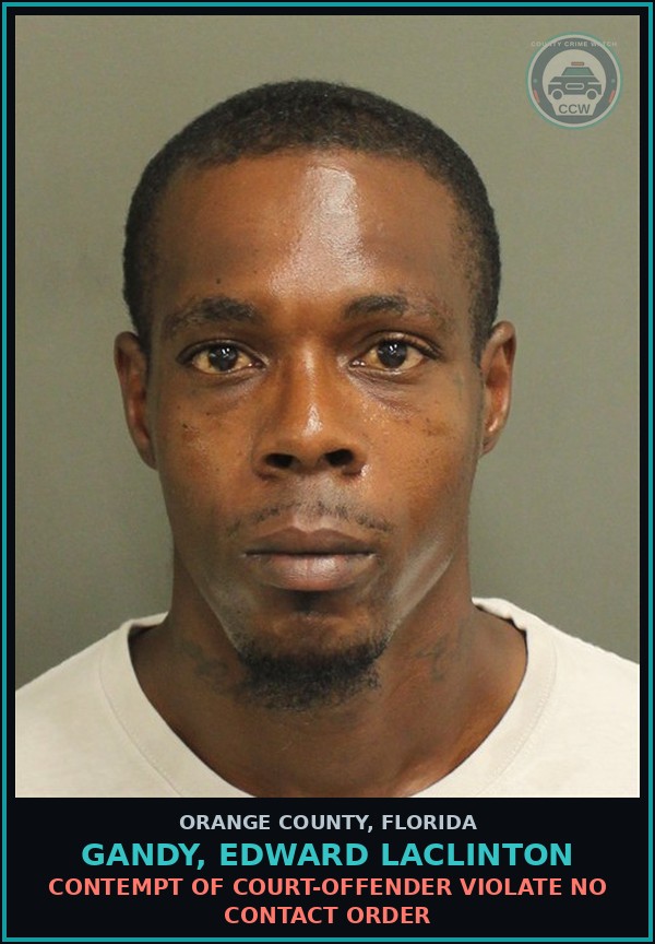 Booking mugshot of GANDY, EDWARD LACLINTON in Orange County
