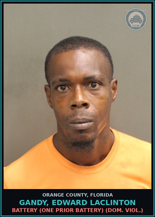 Booking mugshot of GANDY, EDWARD LACLINTON in Orange County