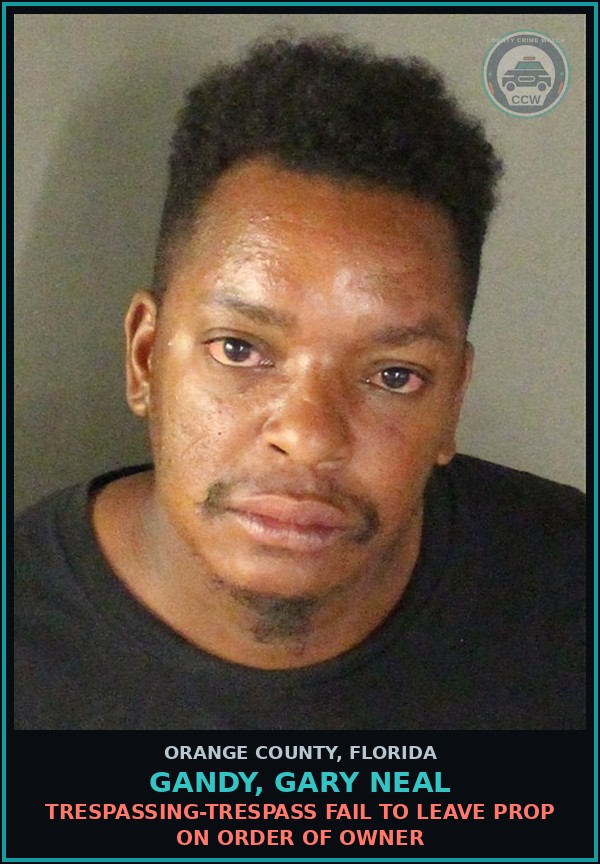 Booking mugshot of GANDY, GARY NEAL in Orange County