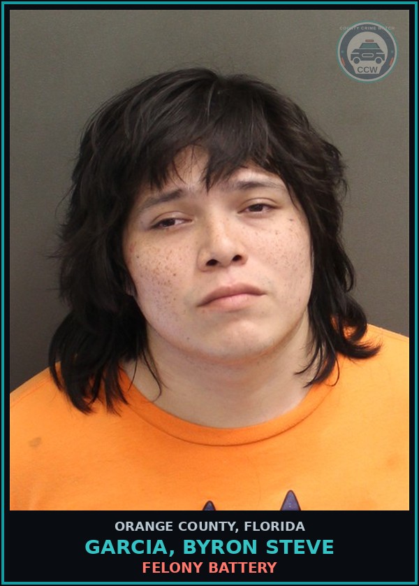 Booking mugshot of GARCIA, BYRON STEVE in Orange County