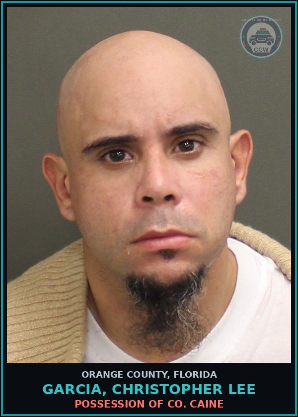 Booking mugshot of GARCIA, CHRISTOPHER LEE in Orange County