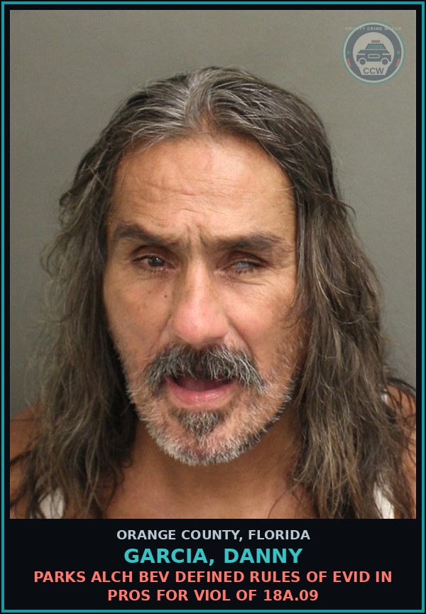 Booking mugshot of GARCIA, DANNY in Orange County