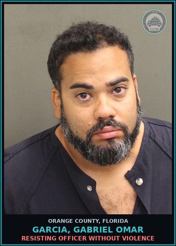 Booking mugshot of GARCIA, GABRIEL OMAR in Orange County