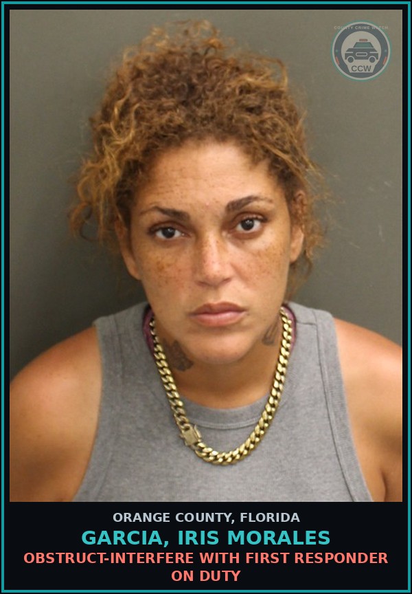 Booking mugshot of GARCIA, IRIS MORALES in Orange County