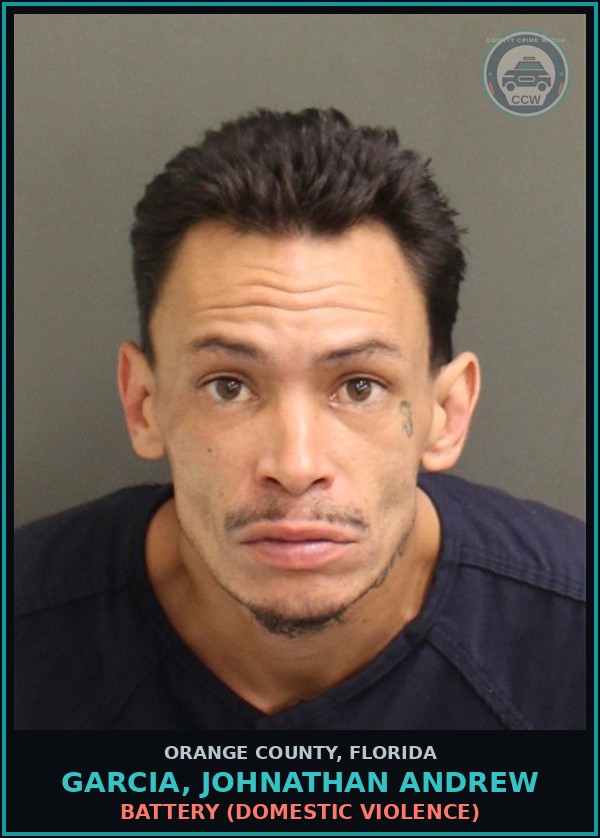 Booking mugshot of GARCIA, JOHNATHAN ANDREW in Orange County