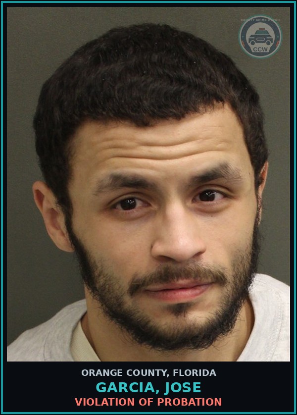 Booking mugshot of GARCIA, JOSE in Orange County