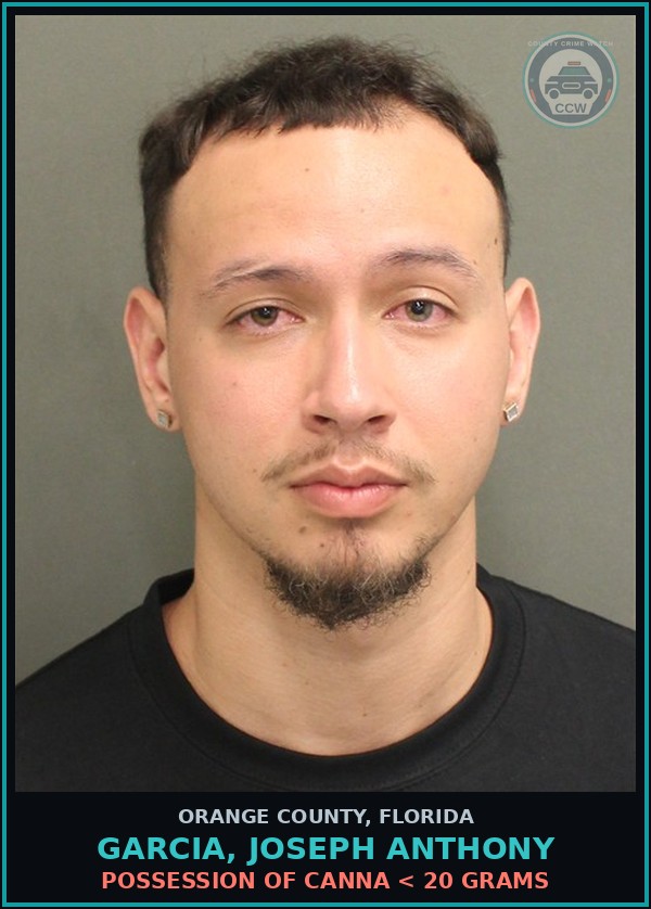 Booking mugshot of GARCIA, JOSEPH ANTHONY in Orange County