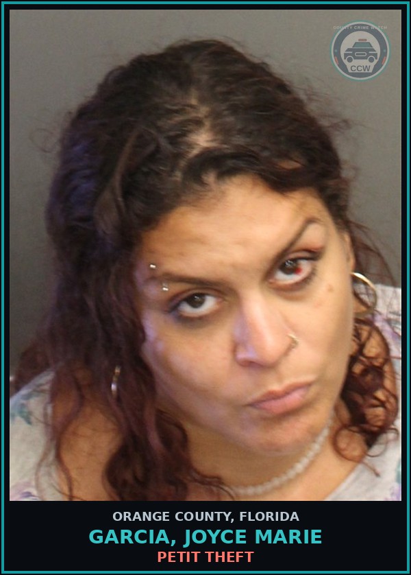 Booking mugshot of GARCIA, JOYCE MARIE in Orange County