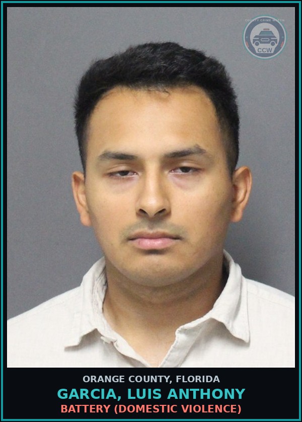 Booking mugshot of GARCIA, LUIS ANTHONY in Orange County