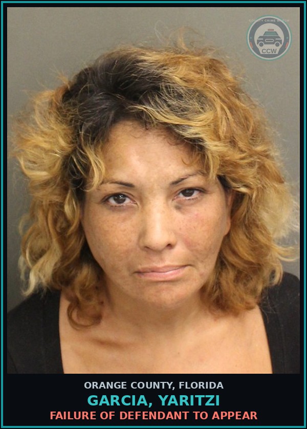 Booking mugshot of GARCIA, YARITZI in Orange County