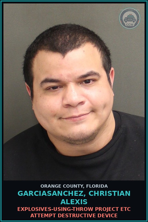 Booking mugshot of GARCIASANCHEZ, CHRISTIAN ALEXIS in Orange County