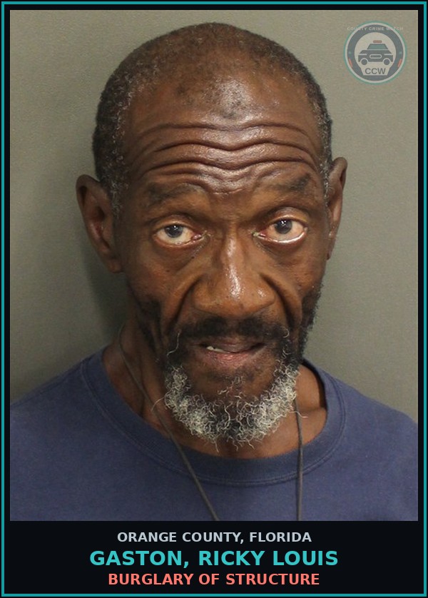 Booking mugshot of GASTON, RICKY LOUIS in Orange County