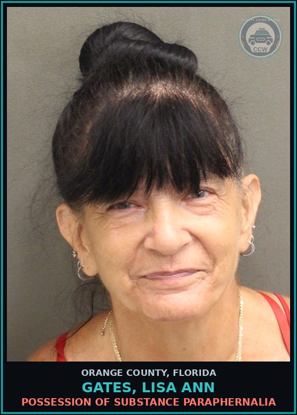 Booking mugshot of GATES, LISA ANN in Orange County
