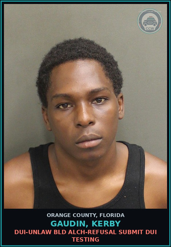 Booking mugshot of GAUDIN, KERBY in Orange County