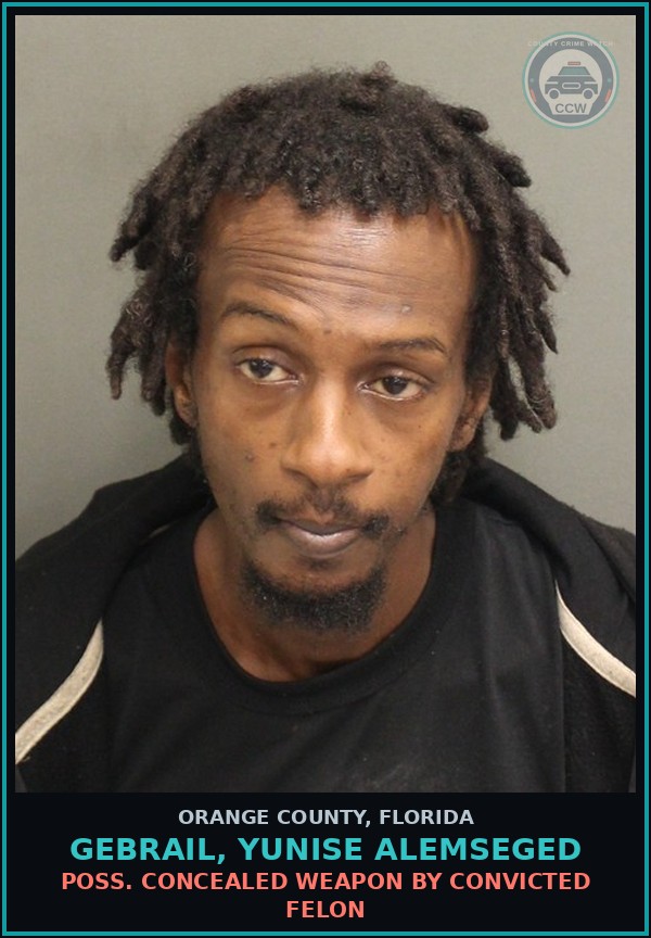 Booking mugshot of GEBRAIL, YUNISE ALEMSEGED in Orange County
