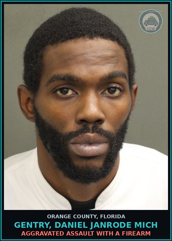 Booking mugshot of GENTRY, DANIEL JANRODE MICH in Orange County