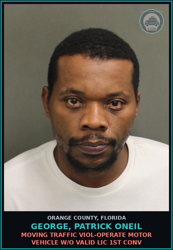 Booking mugshot of GEORGE, PATRICK ONEIL in Orange County