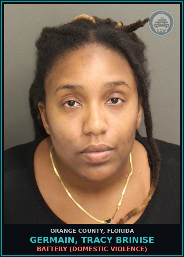 Booking mugshot of GERMAIN, TRACY BRINISE in Orange County