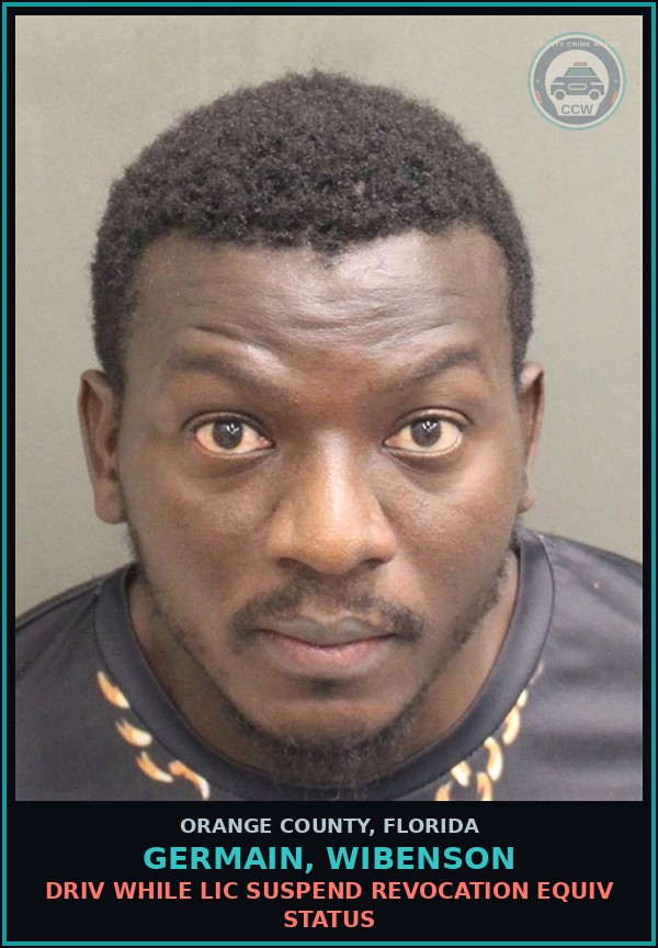 Booking mugshot of GERMAIN, WIBENSON in Orange County