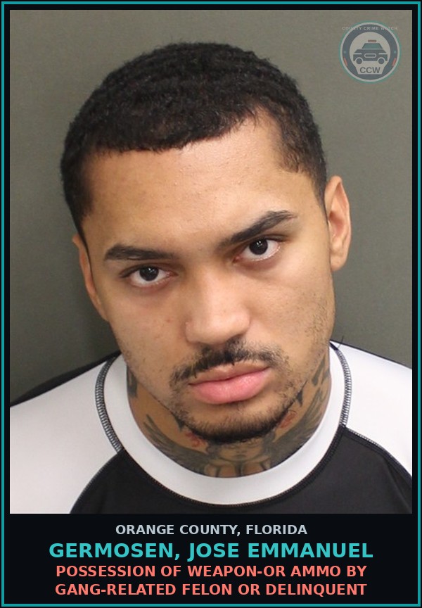 Booking mugshot of GERMOSEN, JOSE EMMANUEL in Orange County