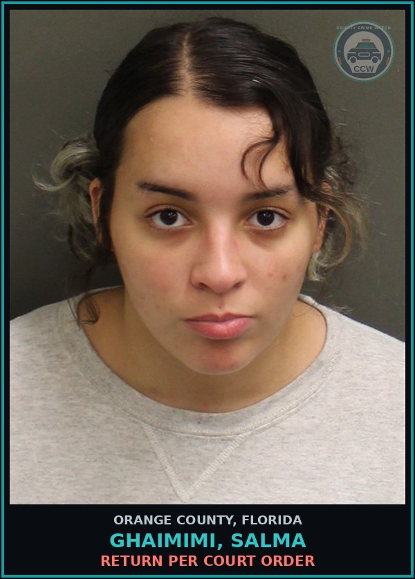 Booking mugshot of GHAIMIMI, SALMA in Orange County