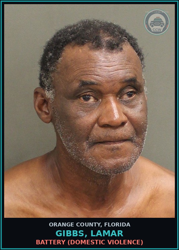 Booking mugshot of GIBBS, LAMAR in Orange County