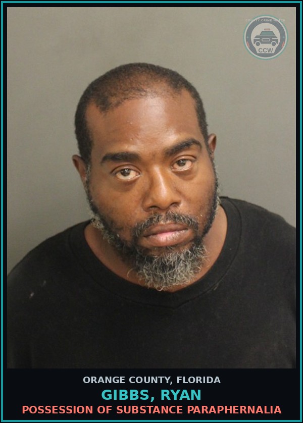 Booking mugshot of GIBBS, RYAN in Orange County