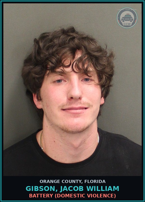 Booking mugshot of GIBSON, JACOB WILLIAM in Orange County