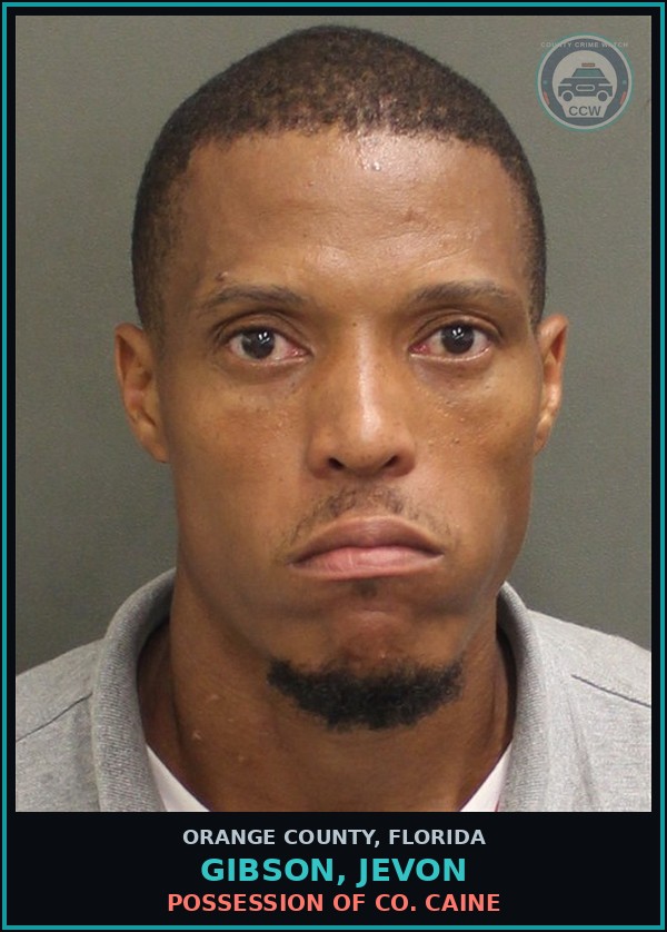 Booking mugshot of GIBSON, JEVON in Orange County