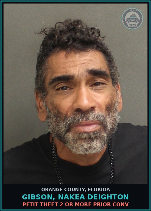 Booking mugshot of GIBSON, NAKEA DEIGHTON in Orange County