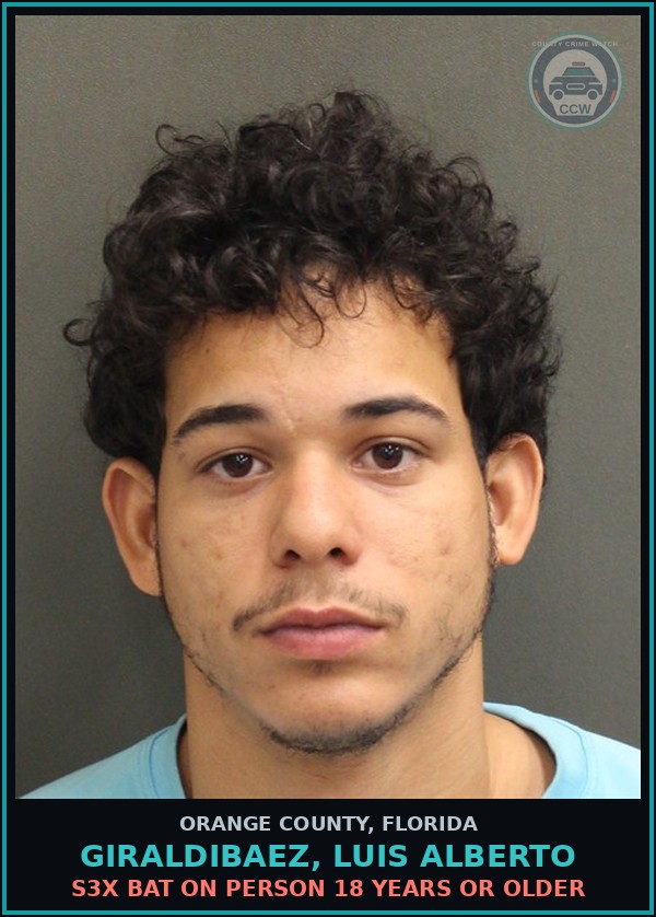 Booking mugshot of GIRALDIBAEZ, LUIS ALBERTO in Orange County
