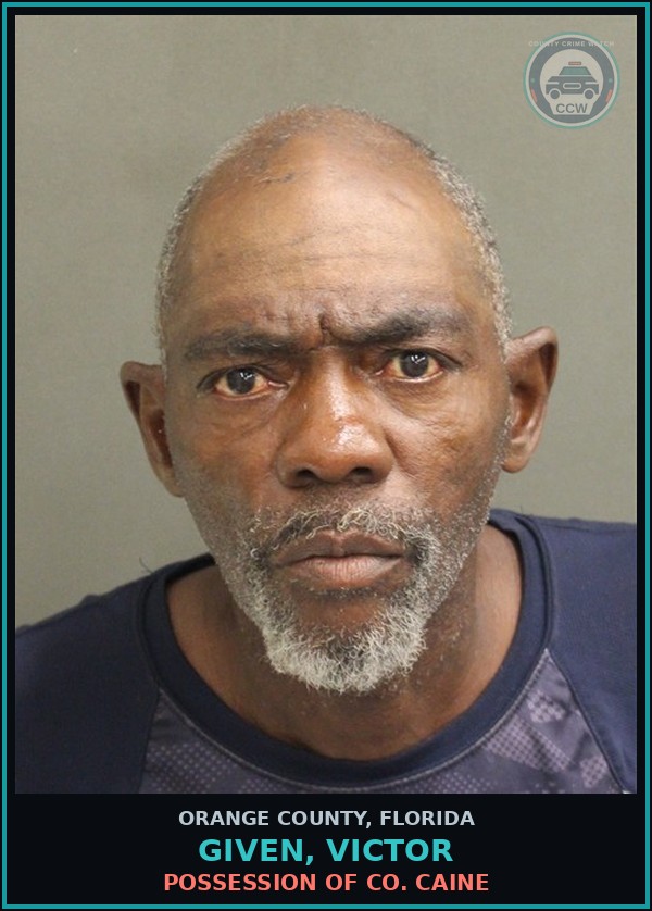 Booking mugshot of GIVEN, VICTOR in Orange County