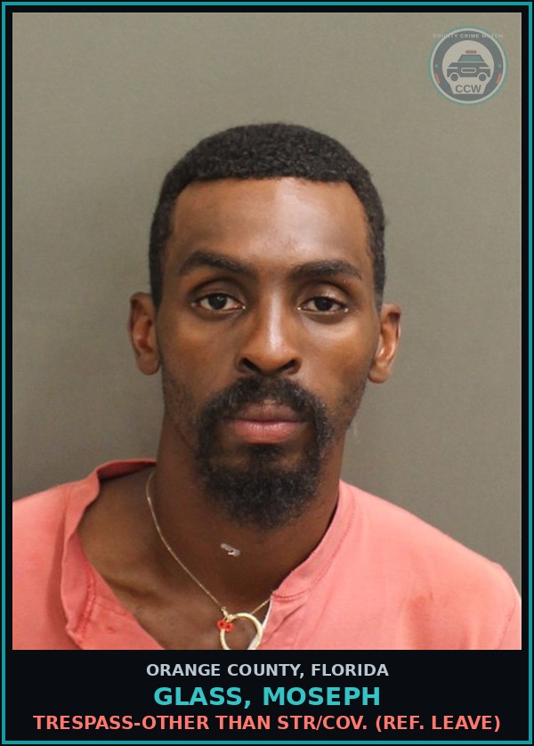 Booking mugshot of GLASS, MOSEPH in Orange County
