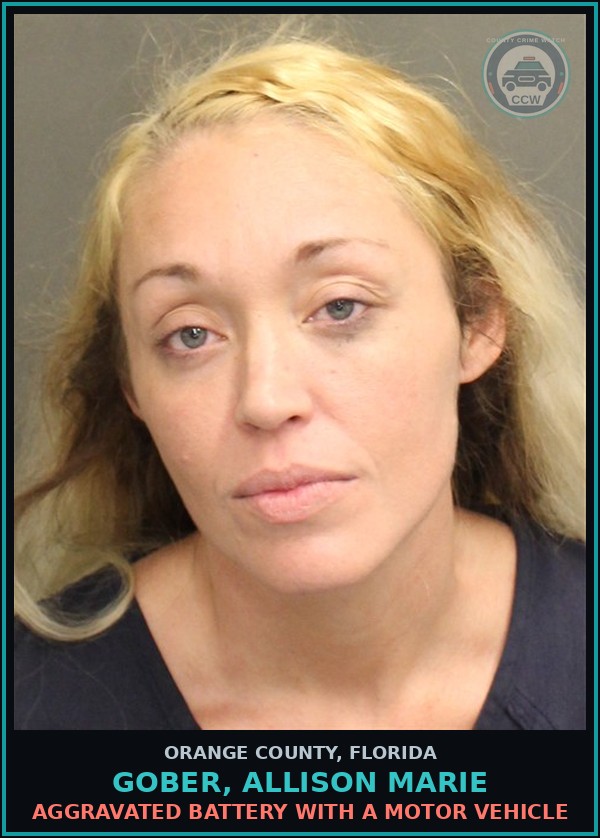 Booking mugshot of GOBER, ALLISON MARIE in Orange County