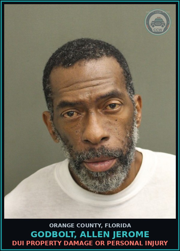 Booking mugshot of GODBOLT, ALLEN JEROME in Orange County