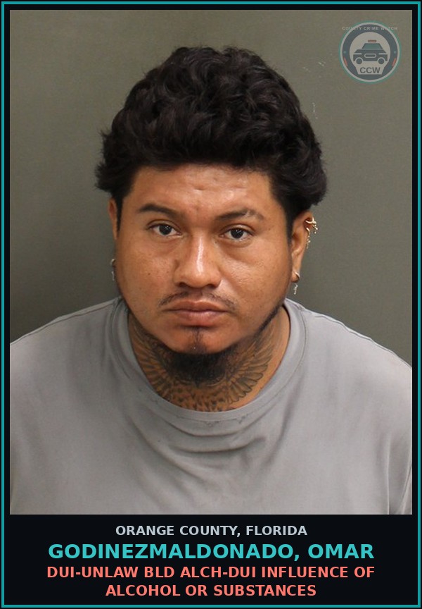 Booking mugshot of GODINEZMALDONADO, OMAR in Orange County