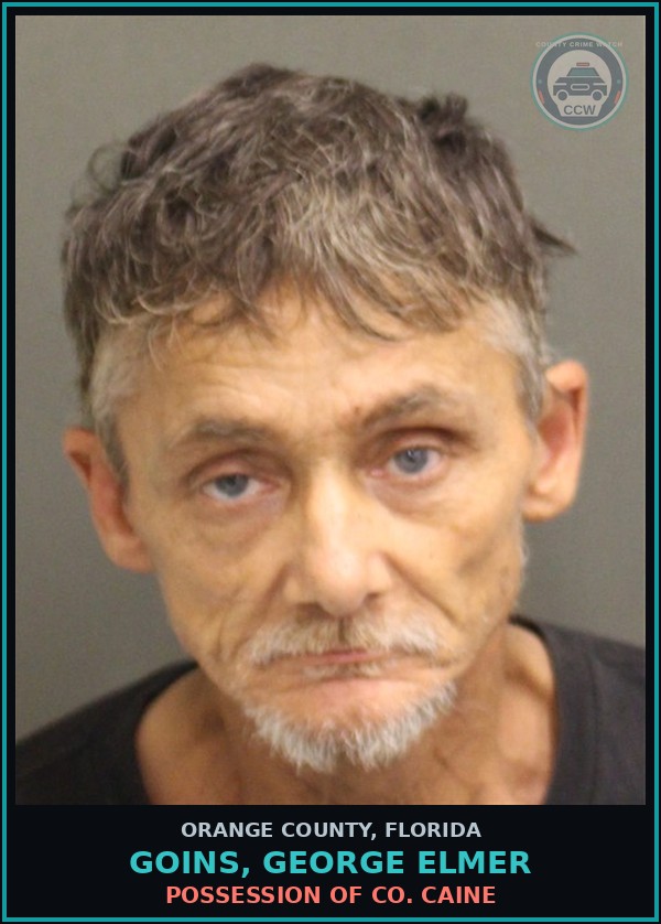 Booking mugshot of GOINS, GEORGE ELMER in Orange County