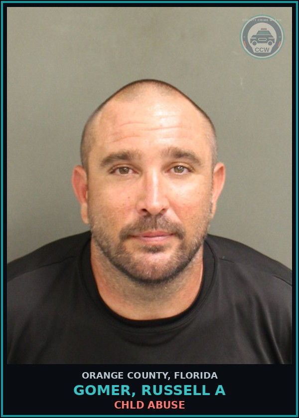 Booking mugshot of GOMER, RUSSELL A in Orange County