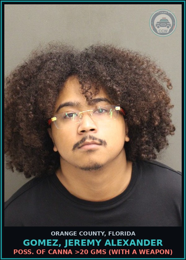 Booking mugshot of GOMEZ, JEREMY ALEXANDER in Orange County