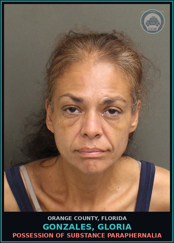Booking mugshot of GONZALES, GLORIA in Orange County