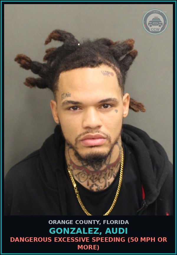 Booking mugshot of GONZALEZ, AUDI in Orange County