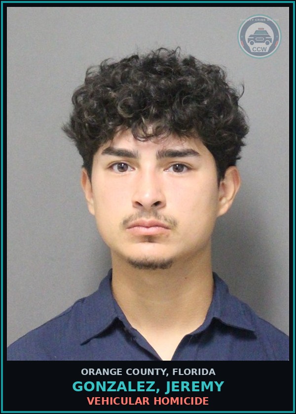 Booking mugshot of GONZALEZ, JEREMY in Orange County
