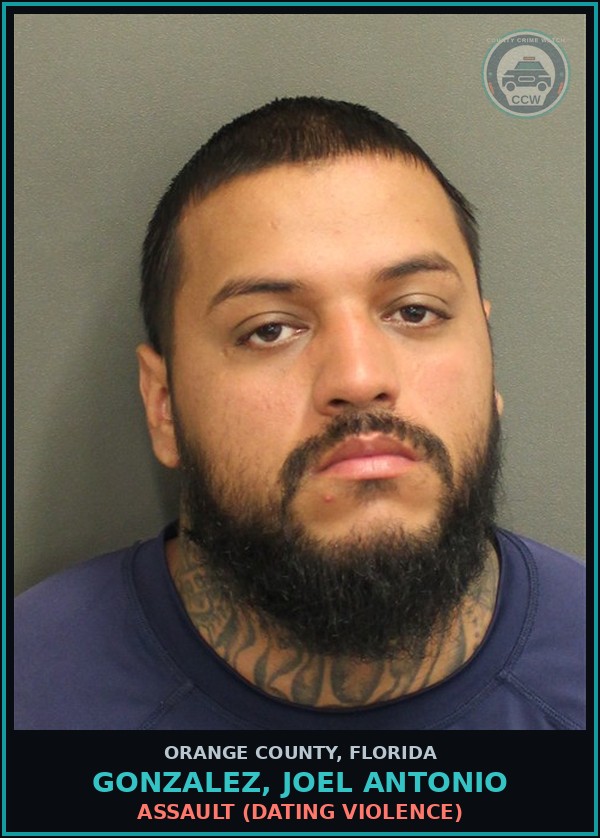 Booking mugshot of GONZALEZ, JOEL ANTONIO in Orange County