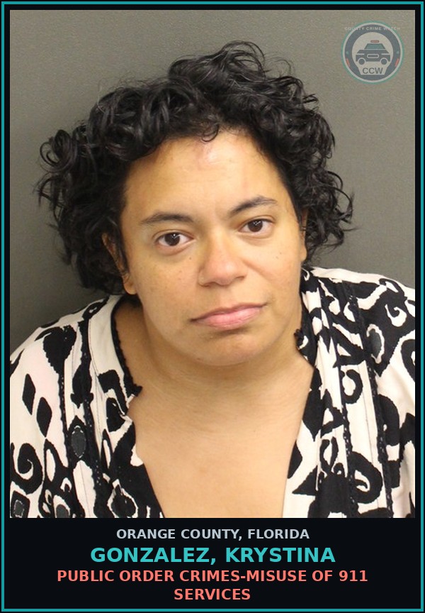 Booking mugshot of GONZALEZ, KRYSTINA in Orange County