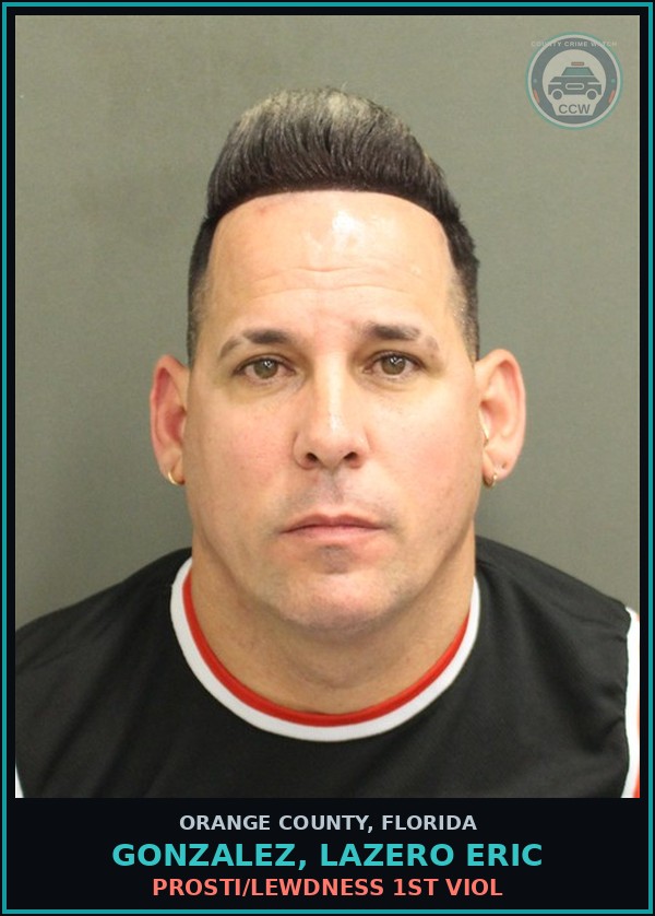 Booking mugshot of GONZALEZ, LAZERO ERIC in Orange County