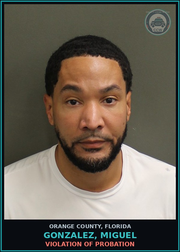 Booking mugshot of GONZALEZ, MIGUEL in Orange County