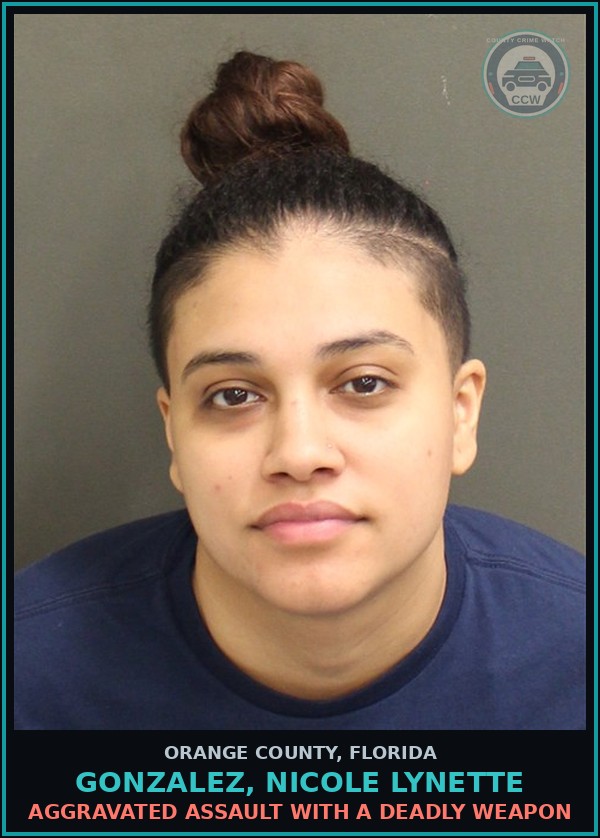 Booking mugshot of GONZALEZ, NICOLE LYNETTE in Orange County